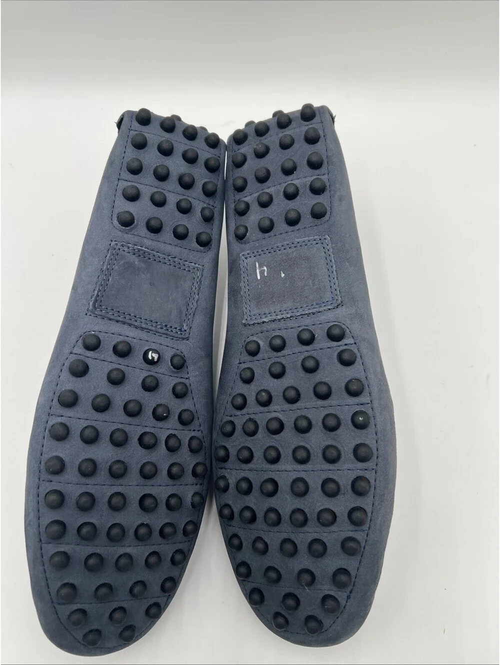 Men’s Saks Fifth Avenue loafers blue suede and tassel Size 11M
